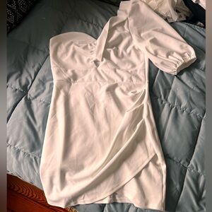 White one shoulder dress